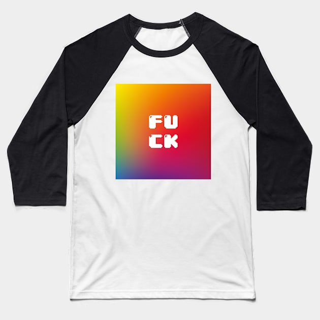 F*ck Baseball T-Shirt by meowshmallow